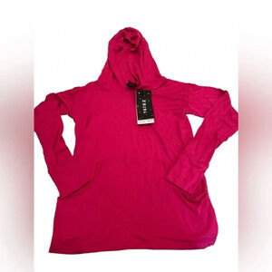 NWT Terez Girls Pink Long Sleeve Hoodie